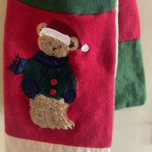 Bear Flannel scarf for her/him
